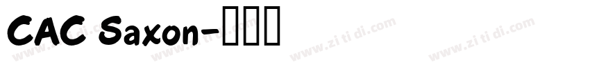 CAC Saxon字体转换